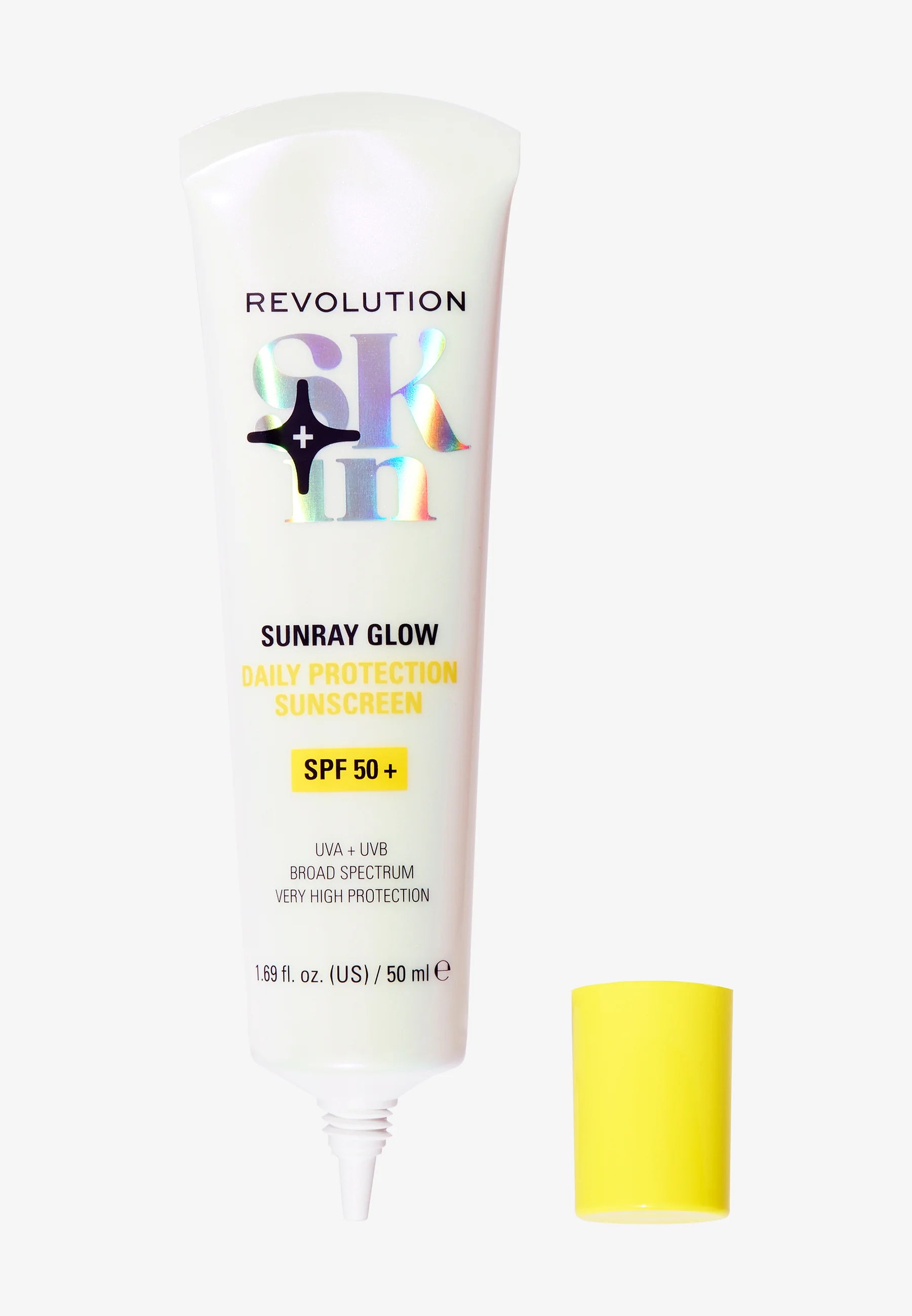 REVOLUTION SKIN SUNRAY GLOW DAILY PROTECTION SUNSCREEN SPF 50+ WITH VITAMIN C - Protection solaire