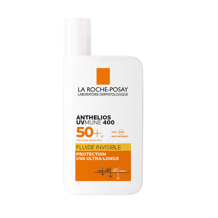 ANTHELIOS UVMUNE 400 - SPF50+ Fluide Solaire Invisible Visage Avec Parfum, 50ml