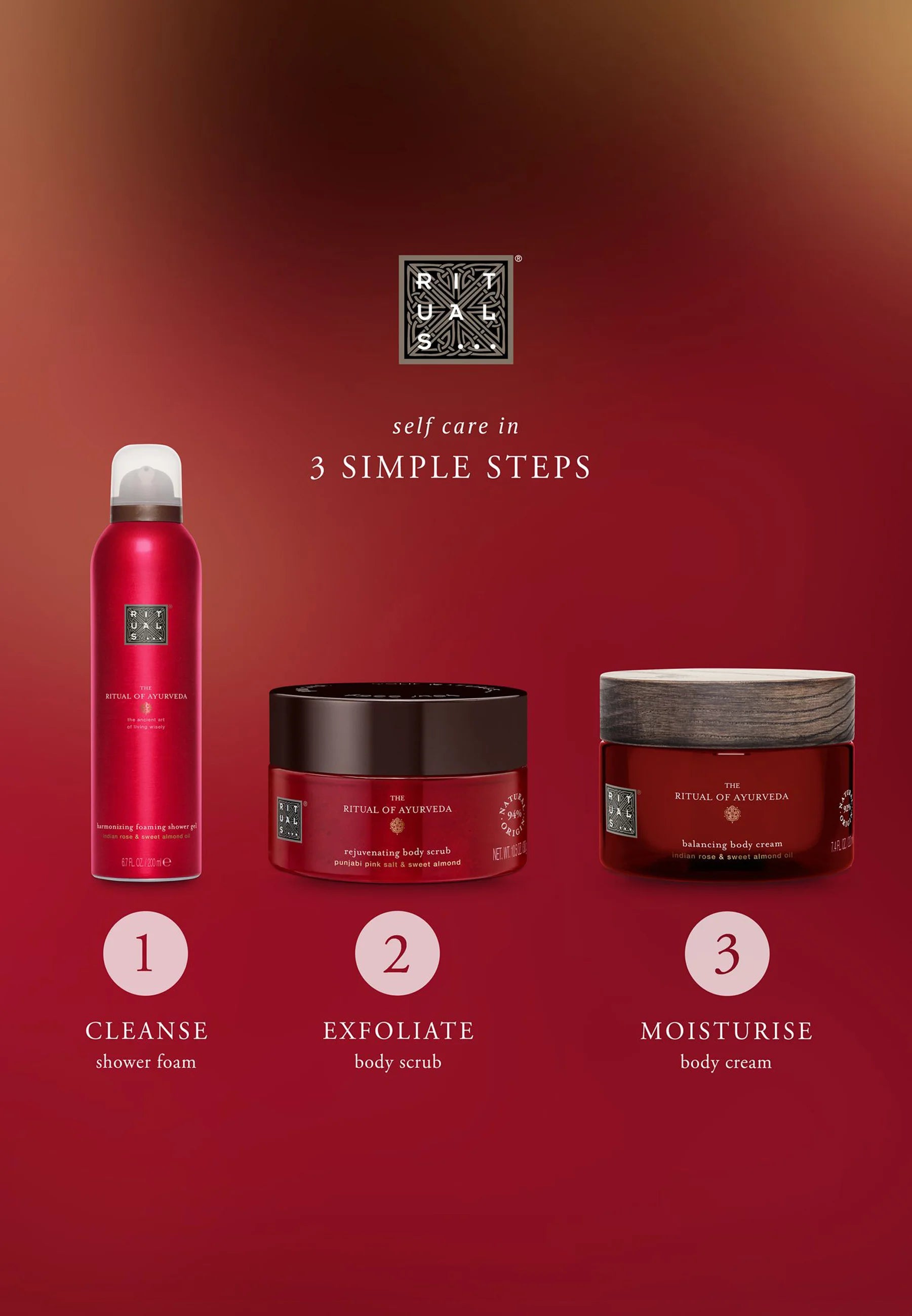 Rituals Trial Set Ayurveda - Set pour le bain et le corps