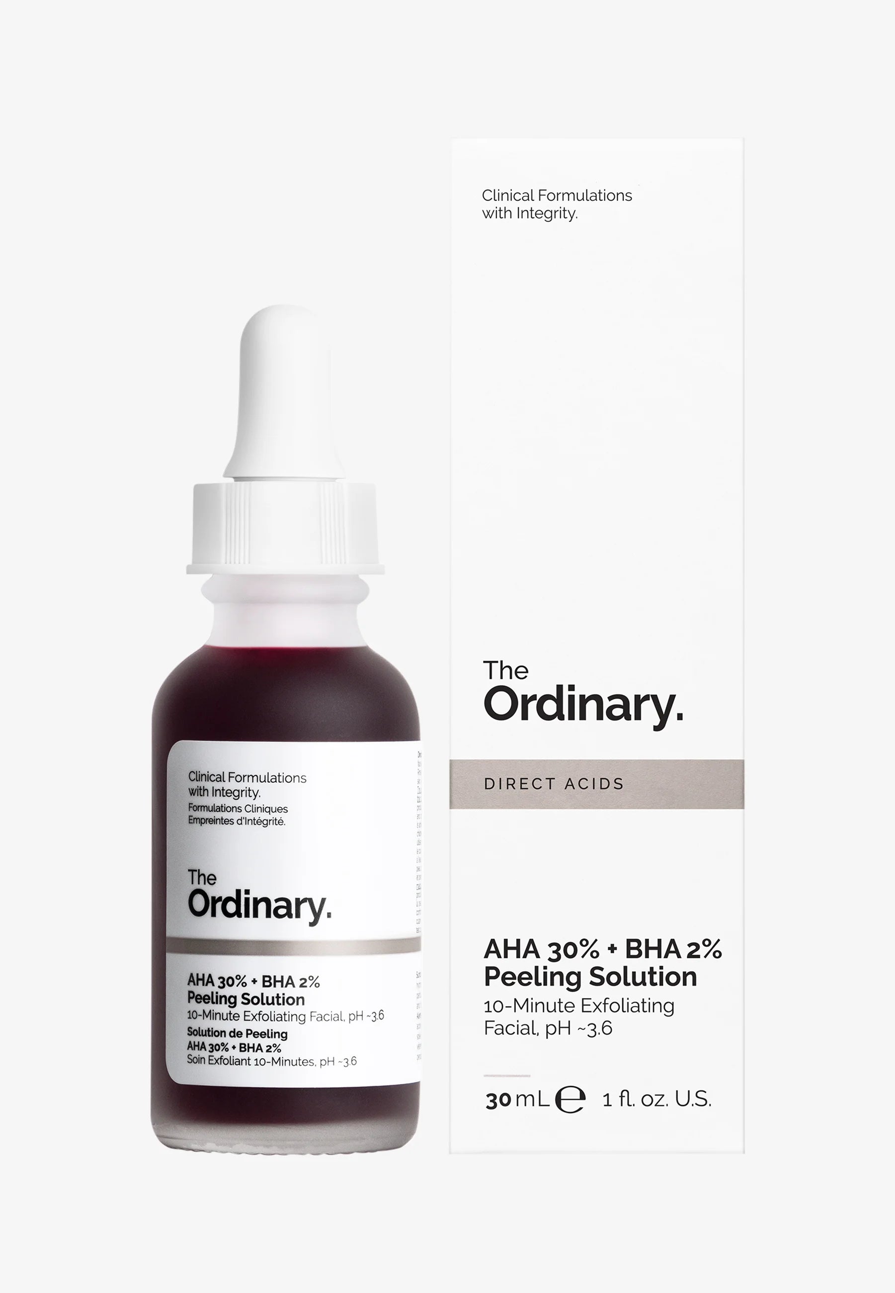 The Ordinary AHA 30% + BHA 2% Peeling Solution