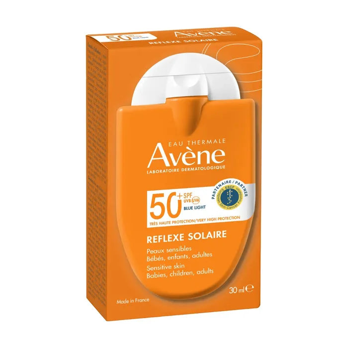 SOLAIRE - Réflexe Crème Solaire Famille SPF50+ - Visage et Corps - Peaux Sensibles, 30ml