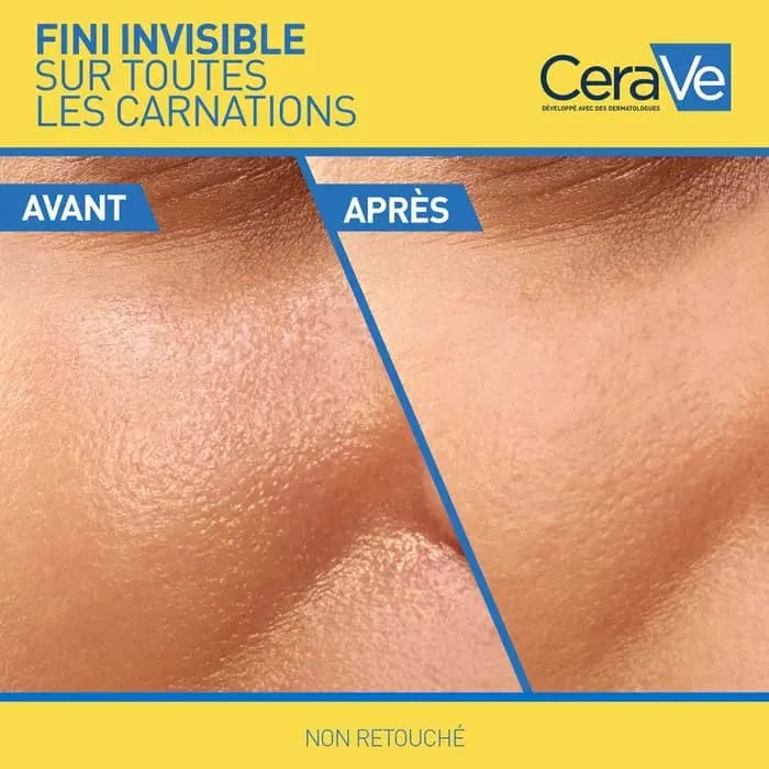 Fluide Solaire Invisible Toucher Sec SPF50+ - Visage et Cou - Peaux Normales à Grasses, 50ml