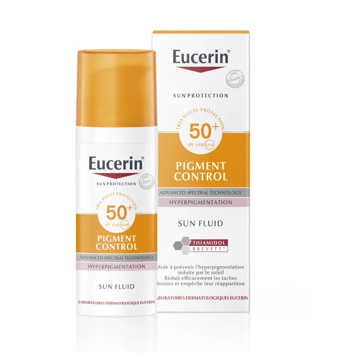 SUN PROTECTION - Pigment Control Fluide Solaire Anti-Taches SPF50+ - Visage - Tous Types de Peaux, 50ml